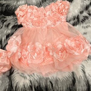 Pink Floral Baby Dress